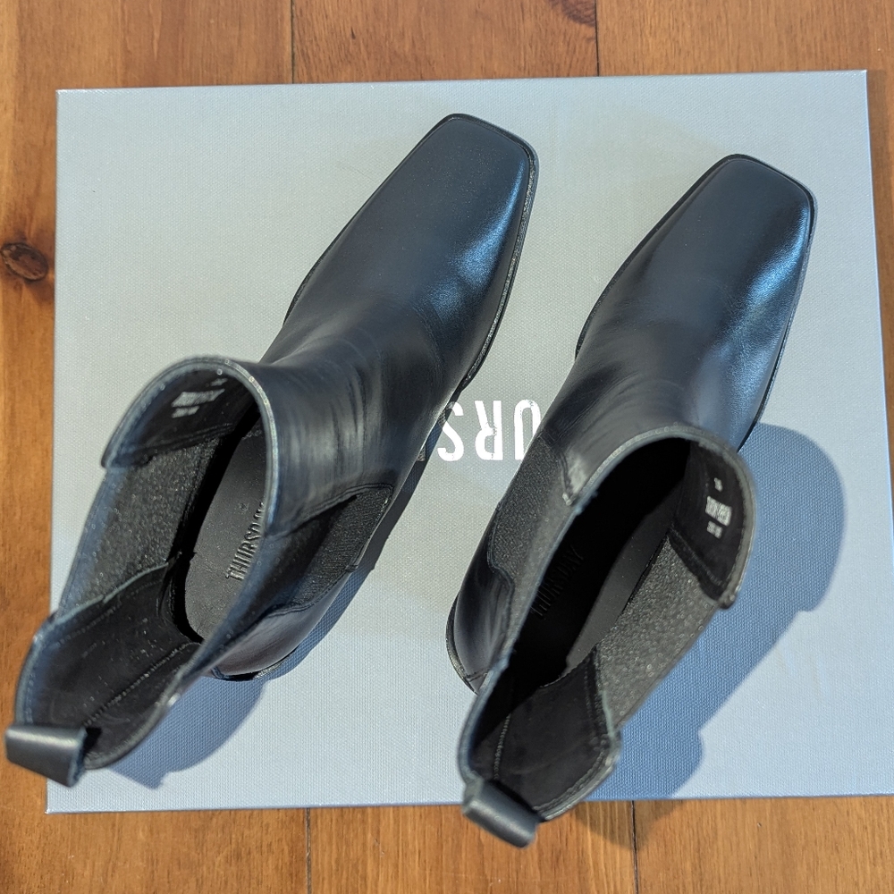 Thursday Boot Company Black Soho Boots: Square Toed Boots - Picture 5 of 8